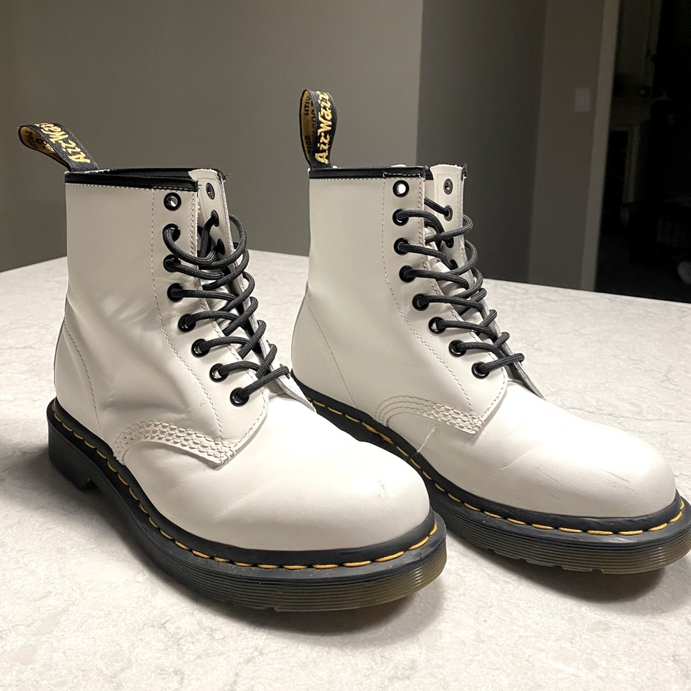 Dr. Martens White Boots